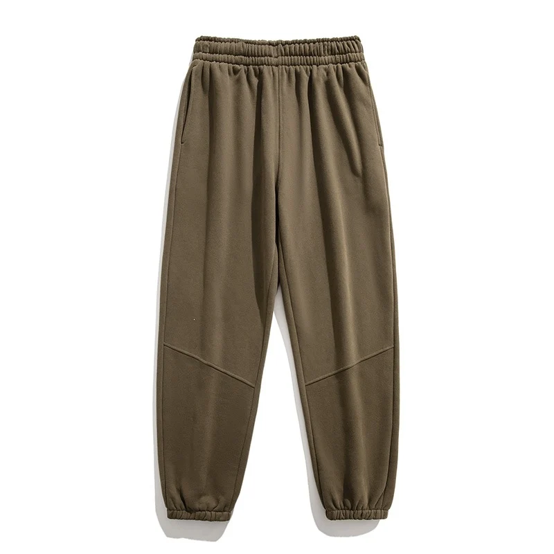 Herren Fleece-Jogginghose mit tapered Schnitt, elastischem Kordelbund & Knie-Paneelen Drune