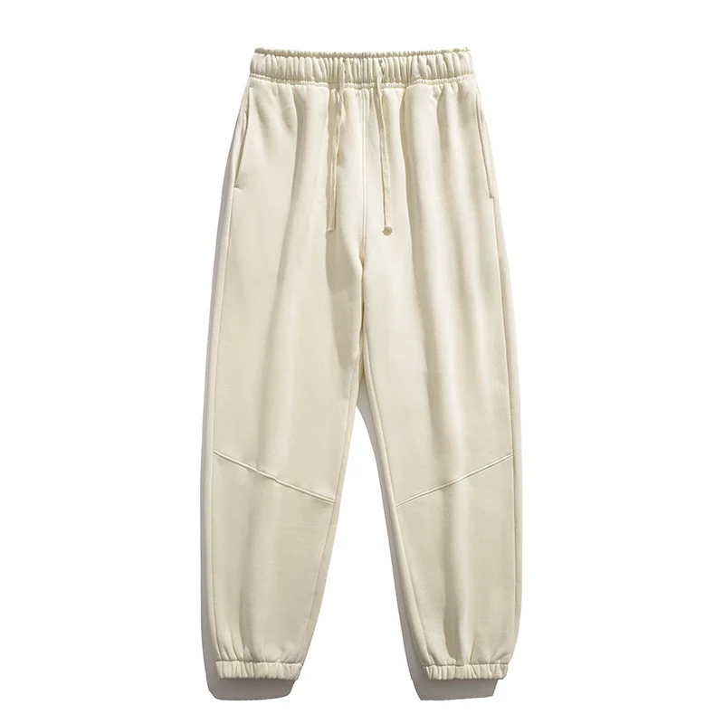 Herren Fleece-Jogginghose mit tapered Schnitt, elastischem Kordelbund & Knie-Paneelen Drune
