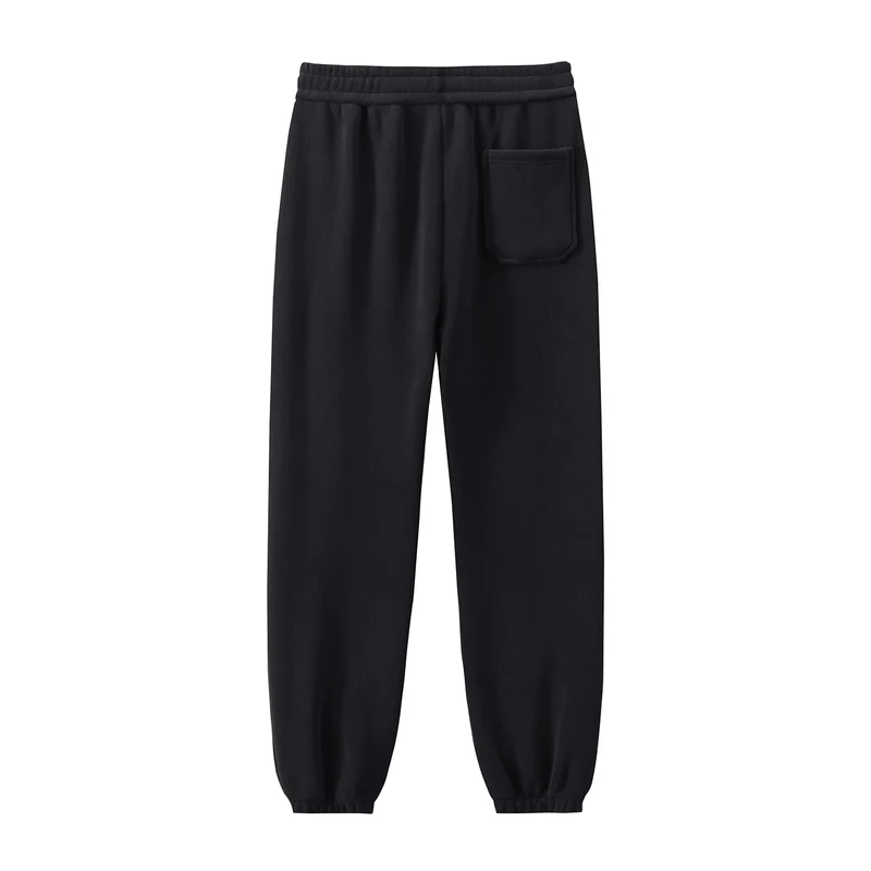 Herren Fleece-Jogginghose mit elastischem Bund, Kordelzug und gerippten Bündchen Drune