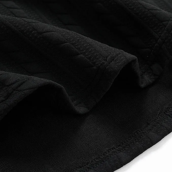 Herren Feinstruktur-Grobstrick Rundhals-Sweatshirt mit Zopfmuster & relaxed Schnitt Drune