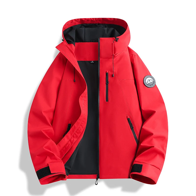 Herren dreiteilige Softshell-Outdoorjacke mit abnehmbarem Fleecefutter und Kapuze Drune