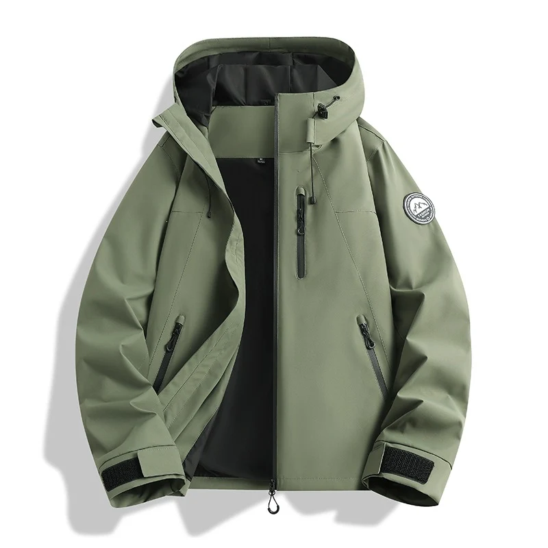 Herren dreiteilige Softshell-Outdoorjacke mit abnehmbarem Fleecefutter und Kapuze Drune