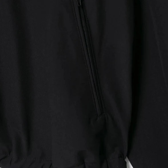 Damen Leichte Oversize-Windjacke im Bomberstil mit hohem Stehkragen und Kordelzug Drune
