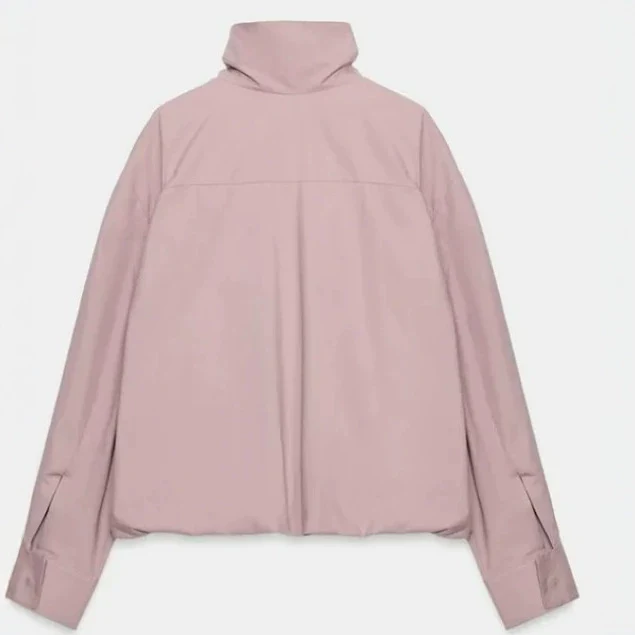 Damen Kurzweiter Blouson mit hohem Rollkragen und überlangen Manschetten Drune