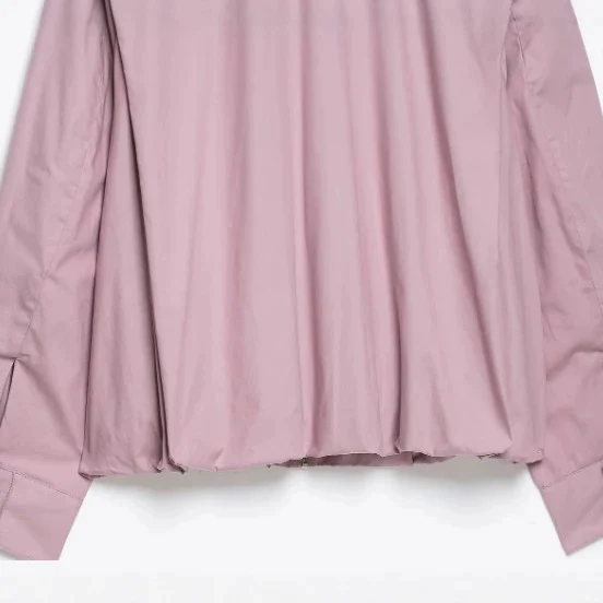 Damen Kurzweiter Blouson mit hohem Rollkragen und überlangen Manschetten Drune