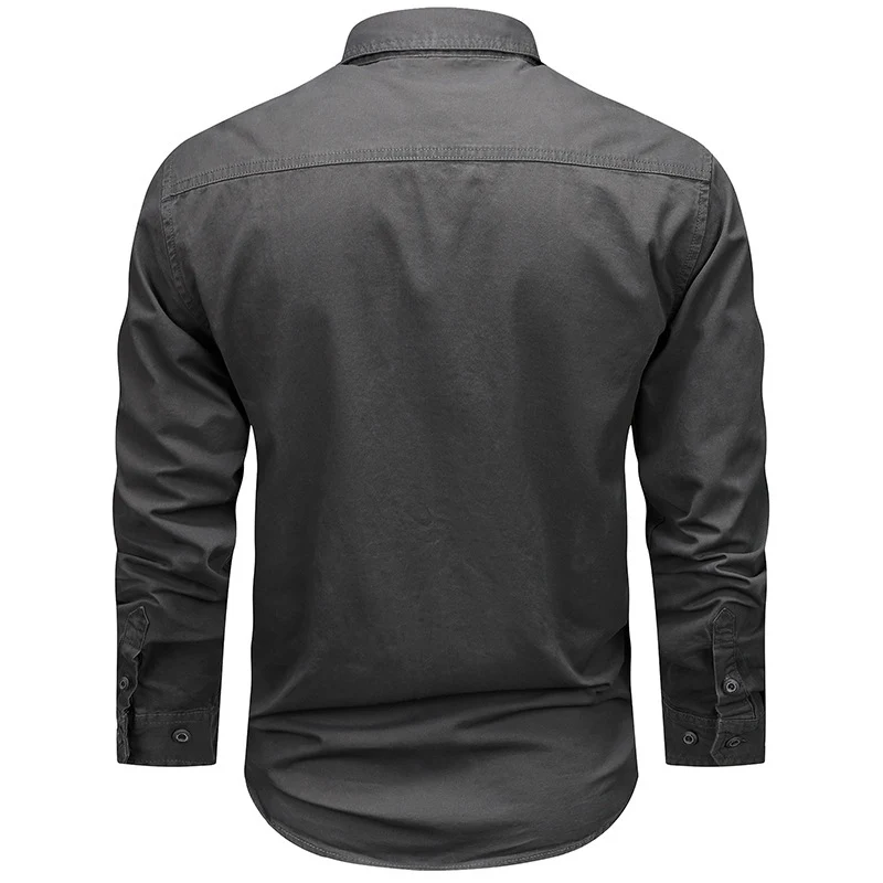 Herren Funktionales Langarmhemd mit Taschen Drune