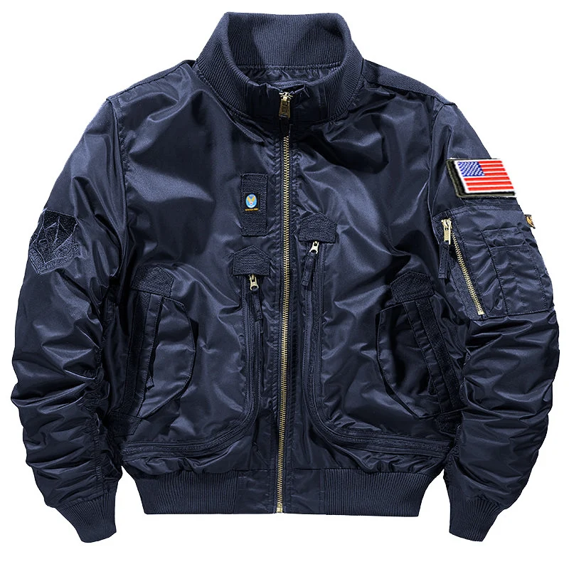 Herren Fliegerjacke mit mehreren Taschen Drune