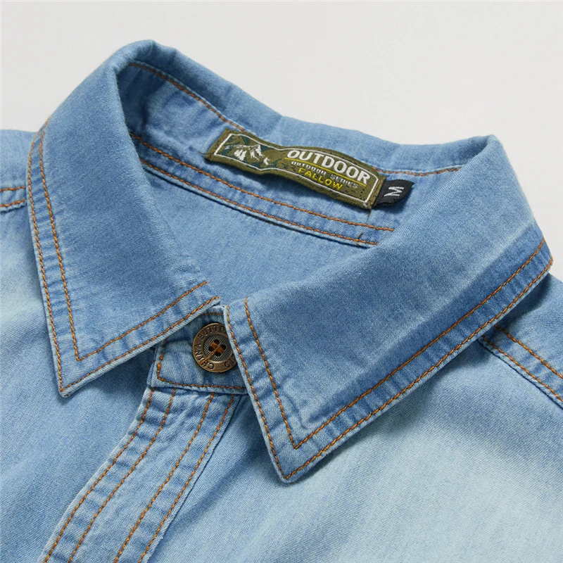 Herren Denim-Hemd Drune