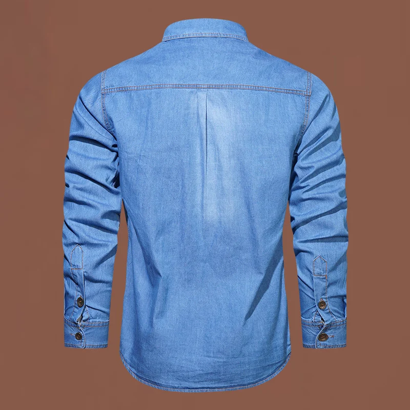 Herren Denim Arbeitshemd Drune
