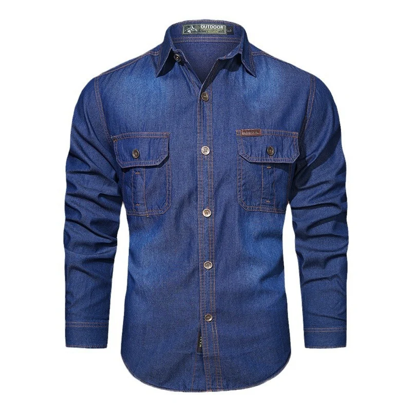 Herren Denim Arbeitshemd Drune