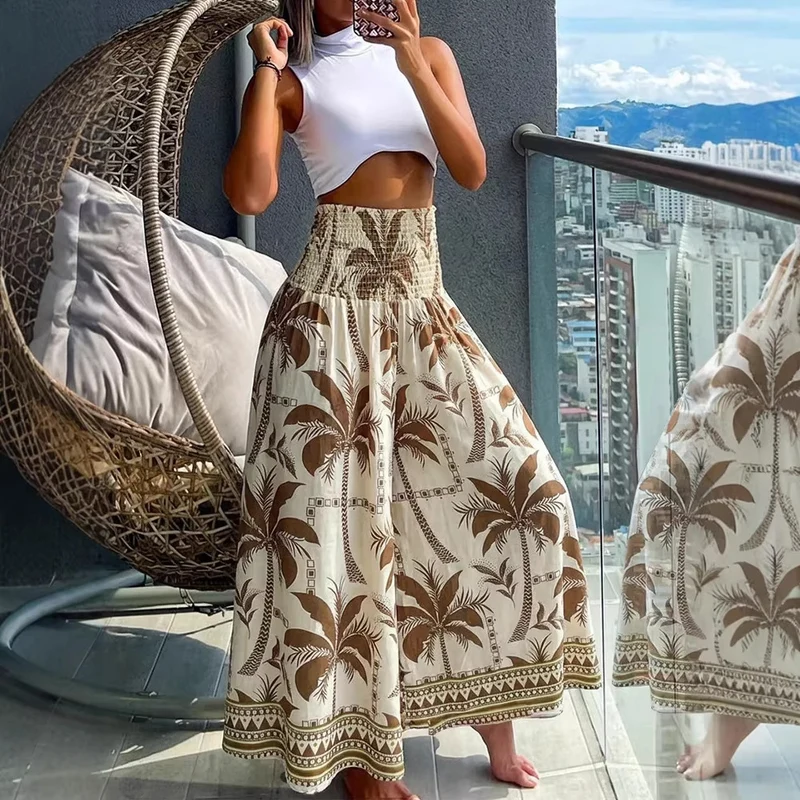 Damen Weit geschnittene Sommer-Hose Drune