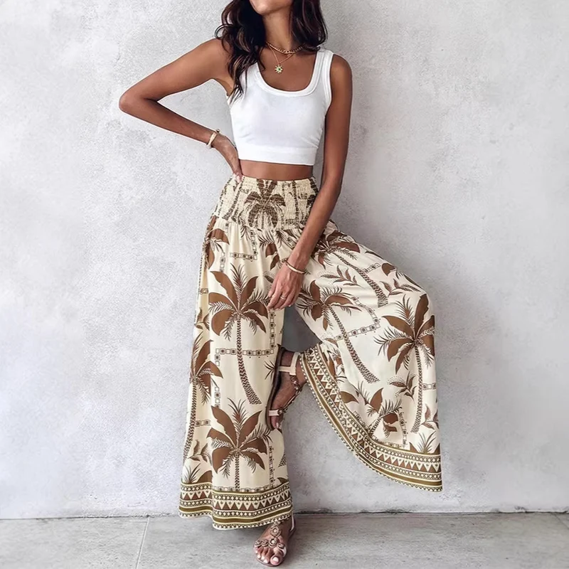 Damen Weit geschnittene Sommer-Hose Drune