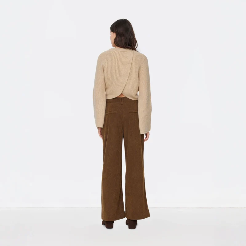 Damen Weit geschnittene Cordhose Drune