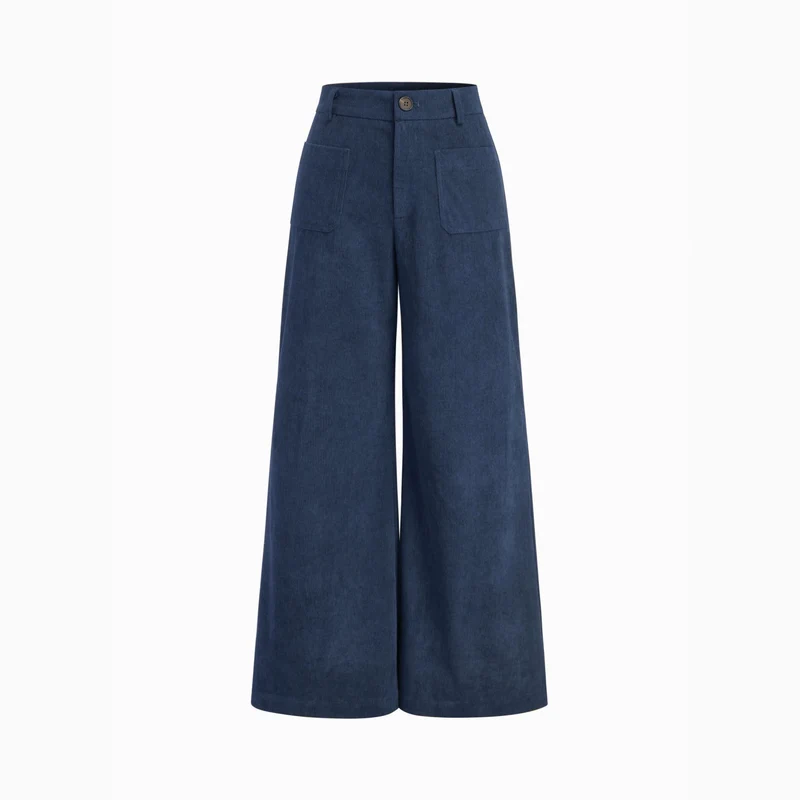 Damen Weit geschnittene Cordhose Drune