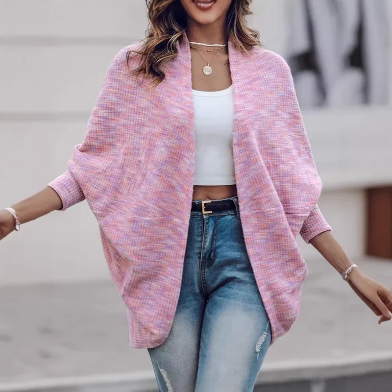 Damen Weiches Strickcape Drune