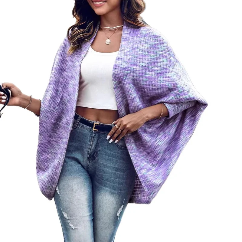 Damen Weiches Strickcape Drune