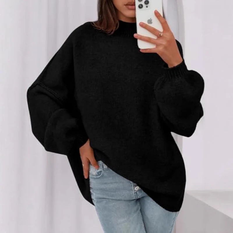 Damen Weicher Oversized Pullover Drune