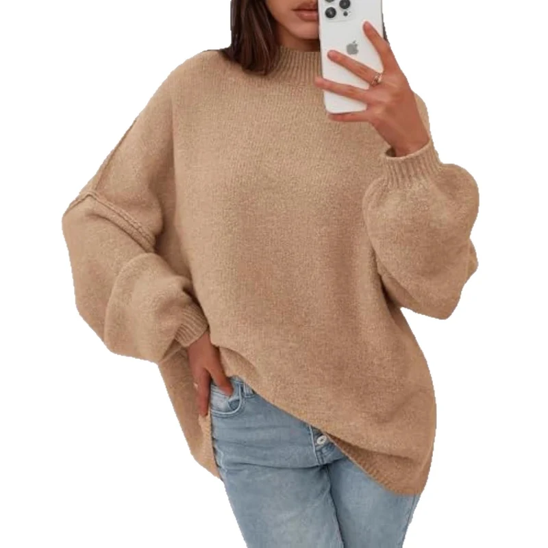 Damen Weicher Oversized Pullover Drune