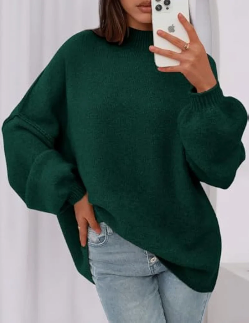 Damen Weicher Oversized Pullover Drune
