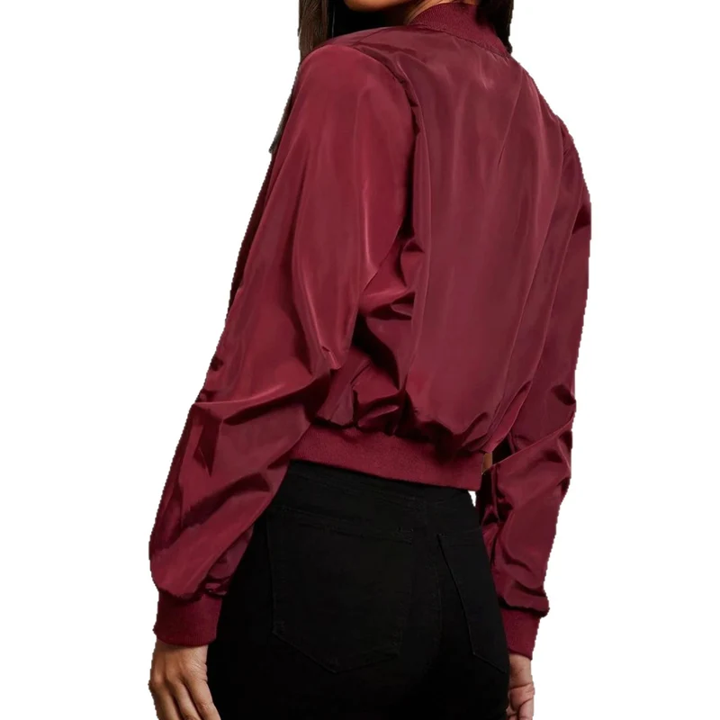 Damen Trendige Bomberjacke Drune