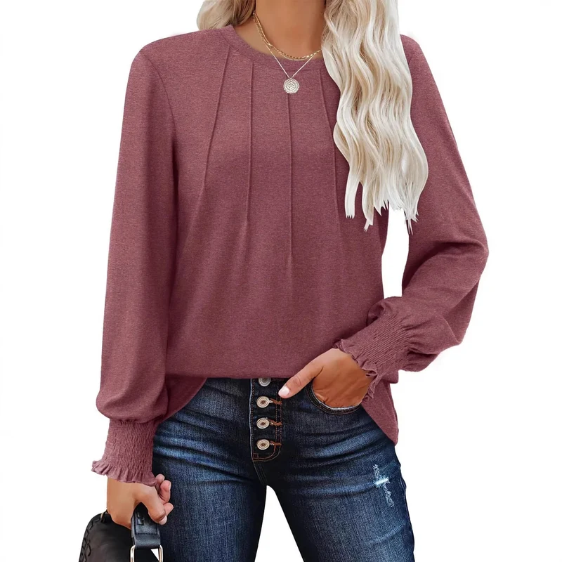 Damen Stylisches und luftiges Langarmoberteil Drune