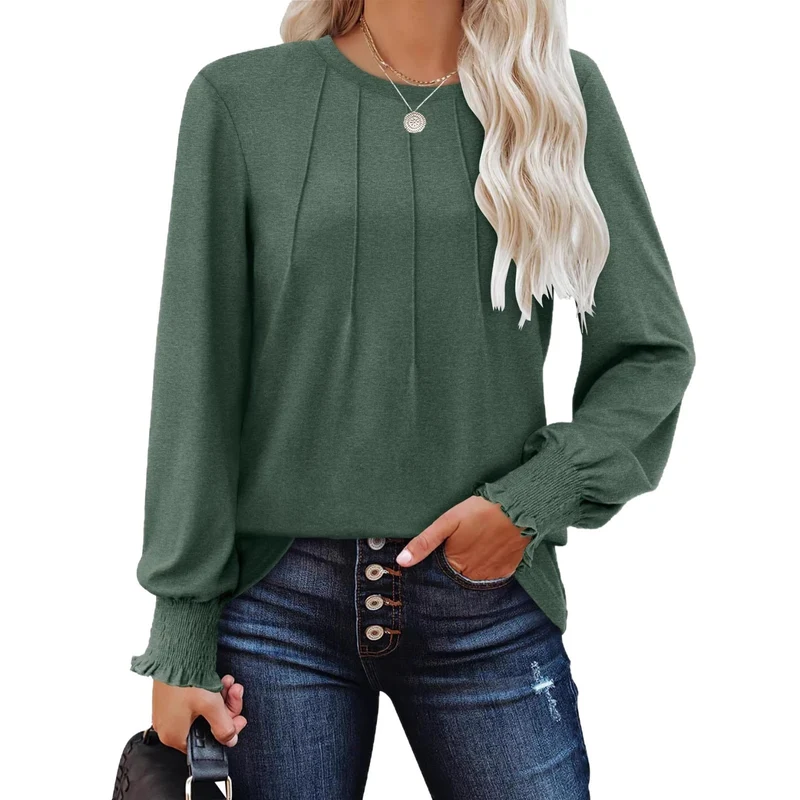 Damen Stylisches und luftiges Langarmoberteil Drune