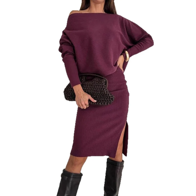 Damen Stilvolles Strickset Drune