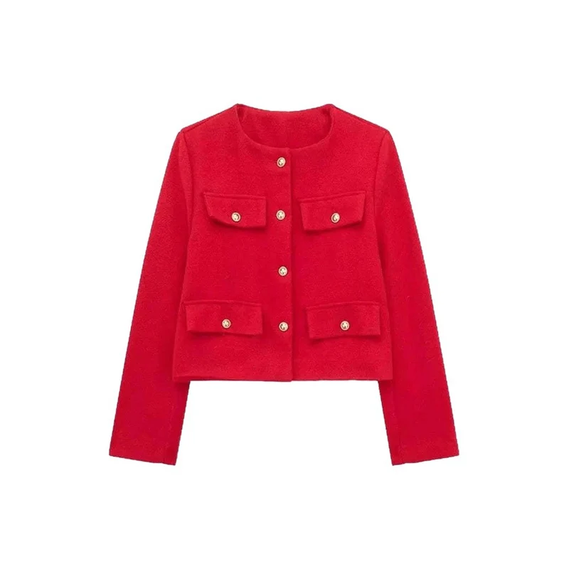 Damen Stilvolle und lässige Kurzjacke Drune