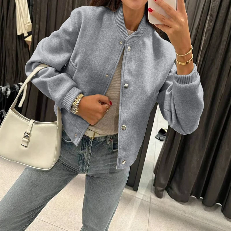 Damen Sportliche Oversized-Jacke Drune