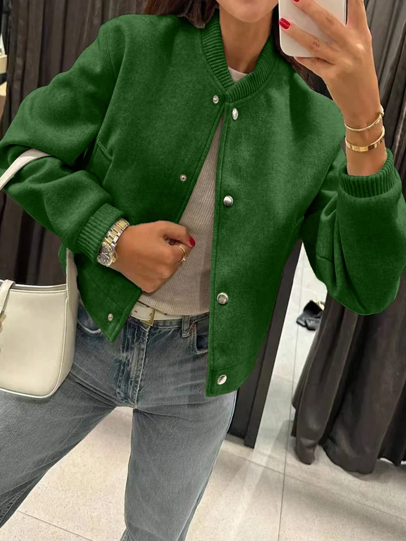 Damen Sportliche Oversized-Jacke Drune