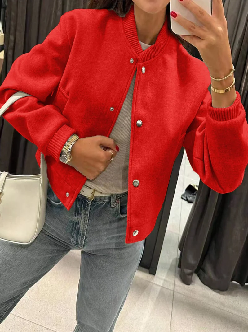 Damen Sportliche Oversized-Jacke Drune