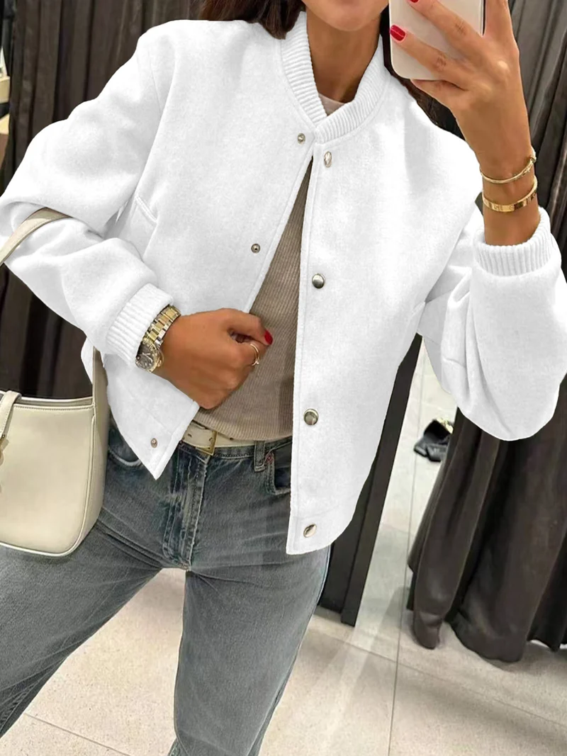 Damen Sportliche Oversized-Jacke Drune