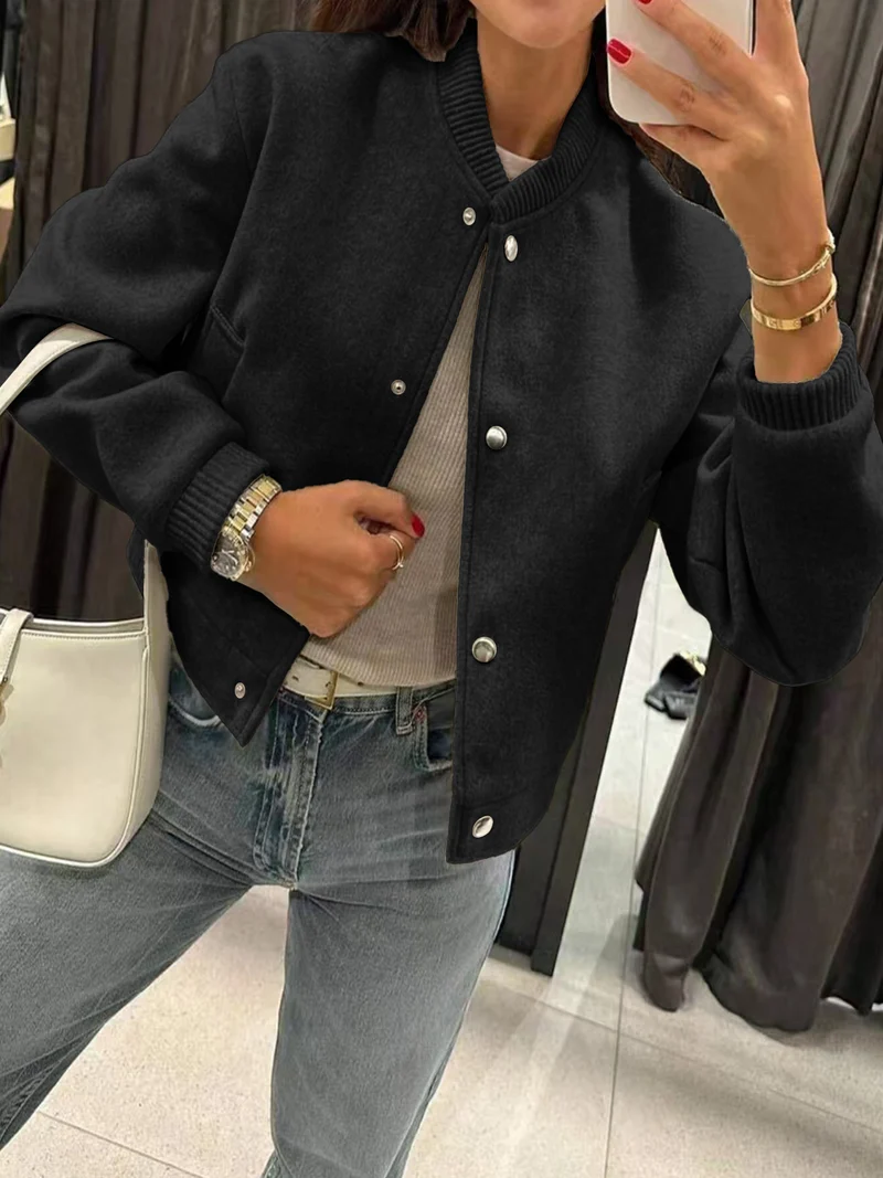 Damen Sportliche Oversized-Jacke Drune