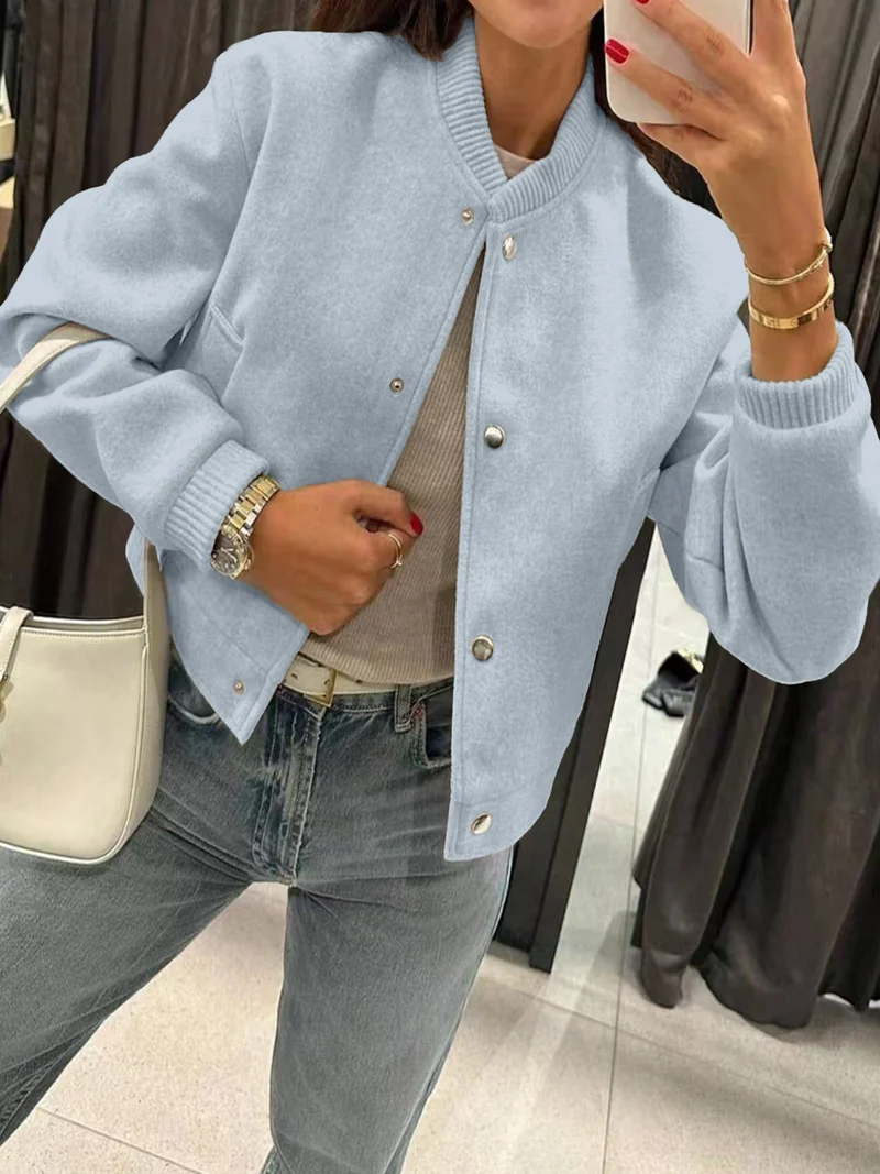 Damen Sportliche Oversized-Jacke Drune