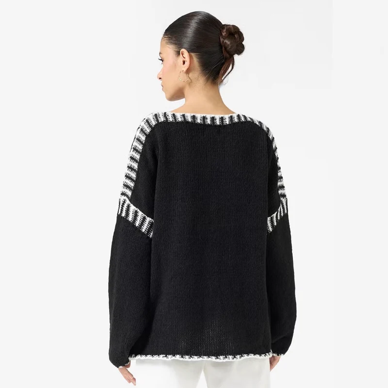 Damen Oversized Strickpullover Drune