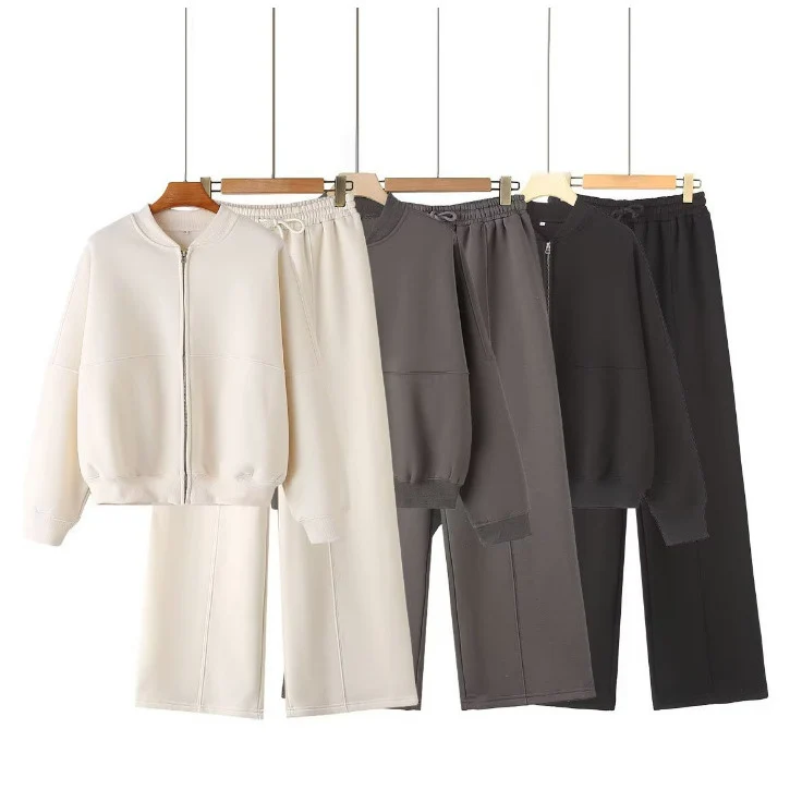 Damen 300+ minimalistische Oversize‑Bomberjacke mit durchgehendem Reißverschluss und gerippten Bündchen Drune
