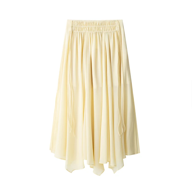 Damen 30+ romantische Bluse mit Plisseevolant, Bindeband und weiter Ärmel Drune