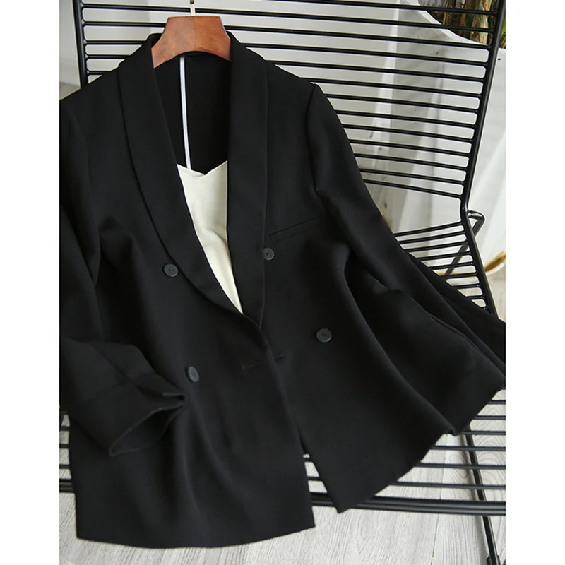 Damen Klassischer Doppeltbreasted Blazer Drune