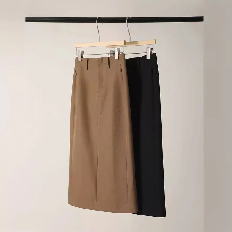 Damen Hochtaillierter, eleganter A-Linien Rock Drune