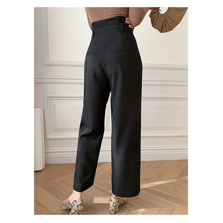 Damen Hochtaillierte Dress Pant Drune