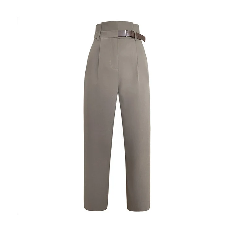 Damen Hochtaillierte Dress Pant Drune