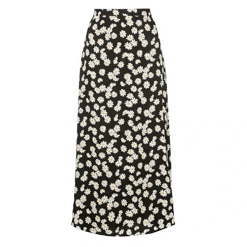 Damen Floral Maxirock Drune