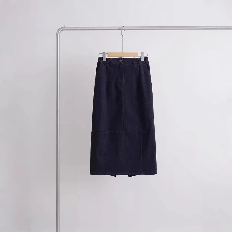 Damen Figurnaher Denimrock Drune