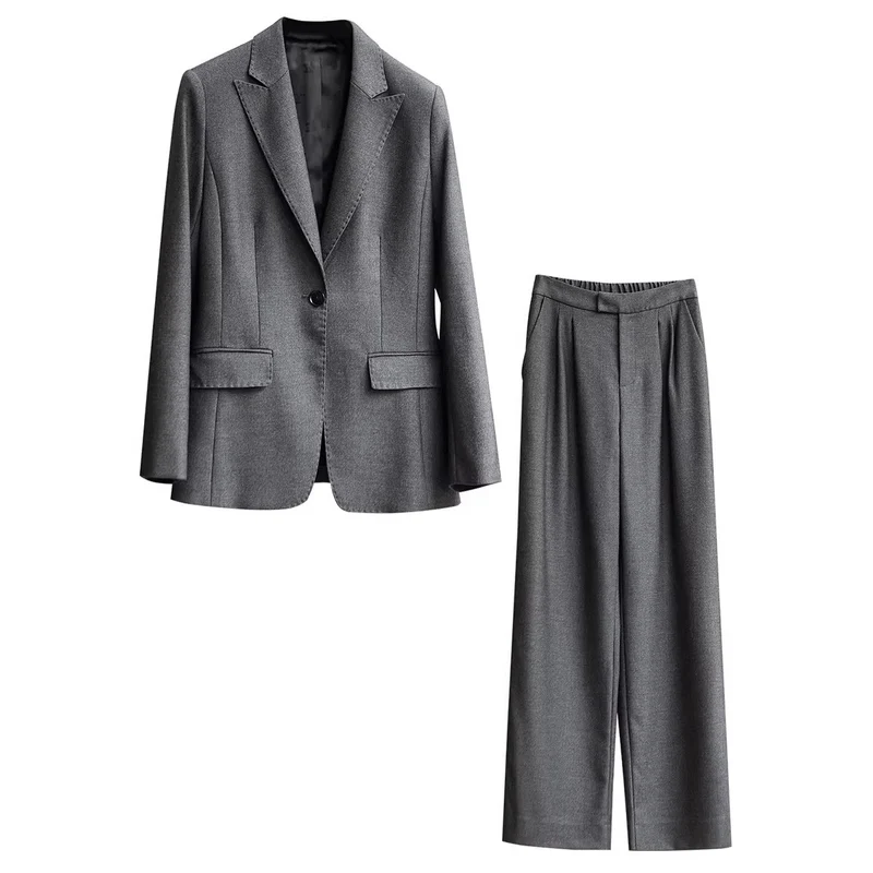 Damen Elegantes Blazer- und Hosen-Set Drune