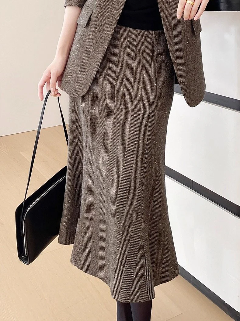 Damen Eleganter Zweiteiler mit schickem Schnitt Drune