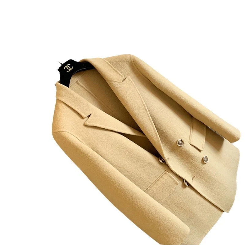 Damen Eleganter Wollblazer mit doppelter Knopfleiste Drune