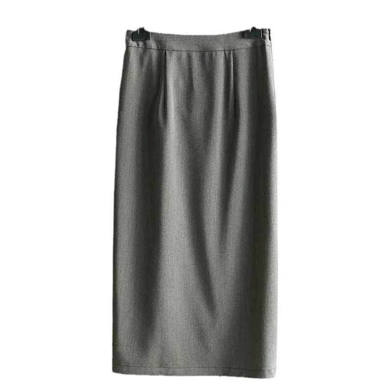 Damen Eleganter Wickelrock mit Knotendetail Drune