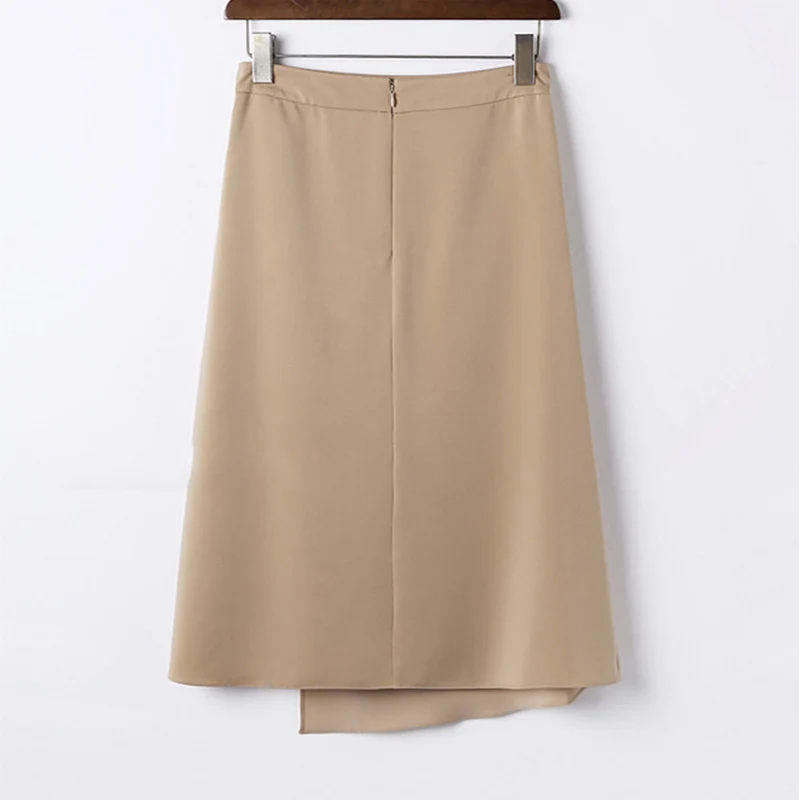 Damen Eleganter Wickelrock mit fließendem Design Drune