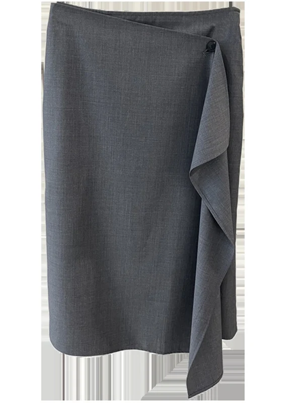 Damen Eleganter Wickelrock Drune