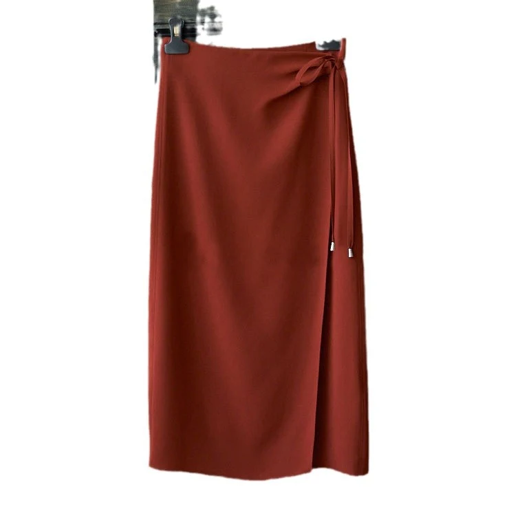 Damen Eleganter Wickelrock aus hochwertigem Stoff Drune